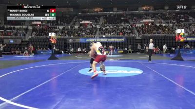 285 lbs Champ. Round 2 - Michael Douglas, Wis.-La Crosse vs Robby Bates, North Central (IL)
