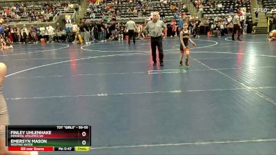 50-55 lbs Round 1 - Emersyn Mason, Weeping Water vs Finley Uhlenhake, Immortal Athletics WC