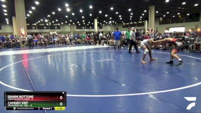 126 lbs Round 5 (6 Team) - Gianni Bottone, Team Palmetto State vs Camden Kief, Crusaders WC- Red