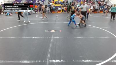 60 lbs Round 2 - Benjamin Foster, Combat Athletics vs Patrick Clinkscales, Tiger Wrestling