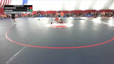 144 lbs Round 1 (8 Team) - Logan Becker, Alexandria vs Jake Buss, Weyauwega-Fremont
