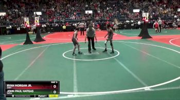 96 lbs Champ. Round 3 - John Paul Hatgas, WCCA vs Ryan Morgan Jr., DAB1