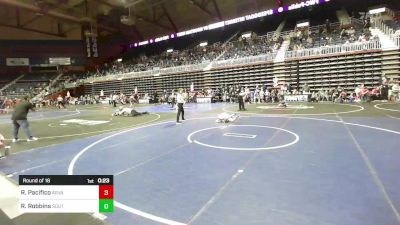 58 lbs Round Of 16 - Rocco Pacifico, Arvada West vs Remy Robbins, Southwest Wolverines