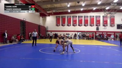 125 lbs Champ. Round 2 - Joseph Gonzales, Bakersfield College vs Daniel Alire, Arizona Christian