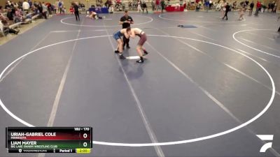 170 lbs Cons. Round 3 - Liam Mayer, Big Lake Swarm Wrestling Club vs Uriah-Gabriel Cole, Minnesota