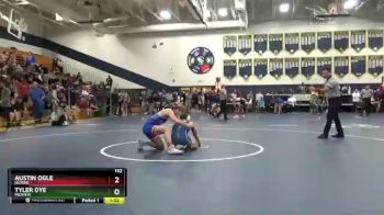 132 lbs Quarterfinal - Tyler Dye, Midview vs Austin Ogle, Revere