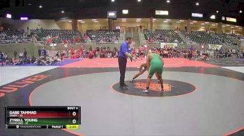 222 lbs Round 2 (4 Team) - Zyrell Young, Cleveland vs Gabe Tammad, Sandy