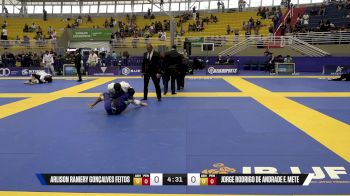 Jorge Rodrigo De Andrade F. Mete vs Arlison Raniery Gonçalves Feitos 2025 Brasileiro Jiu-Jitsu IBJJF