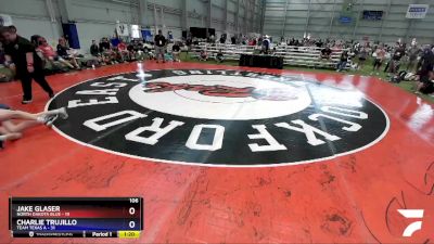 106 lbs 2nd Wrestleback (16 Team) - Jake Glaser, North Dakota Blue vs Charlie Trujillo, Team Texas A