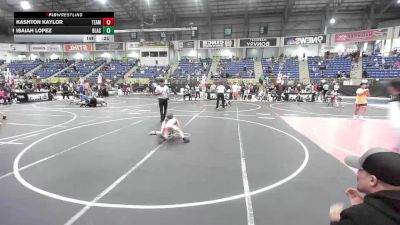 50 lbs Consolation - Kashton Kaylor, Team Aggresion vs Isaiah Lopez, Black Fox Wrestling Academy