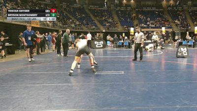 132 lbs Round Of 16 - Tristan Snyder, Greater Latrobe vs Bryson Montgomery, Altoona