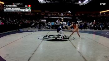 Girls 165 lbs Cons. Semi - Faith Swatzell, Gallup vs Deziray Rodriguez, Silver