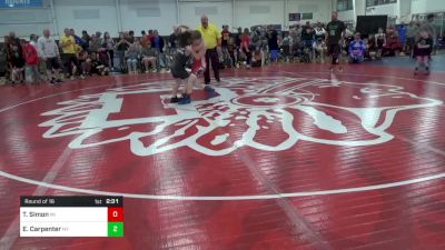 115-M lbs Round Of 16 - Treyton Simon, MI vs Easton Carpenter, NY