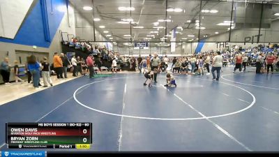 60 lbs Cons. Round 2 - Bryan Zorn, Fremont Wrestling Club vs Owen Davis, Riverton Wolf Pack Wrestling