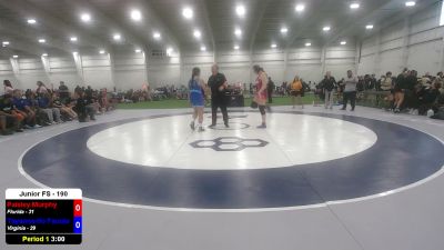 190 lbs Paisley Murphy, Florida vs Tayanna-Hope Fauolo, Virginia