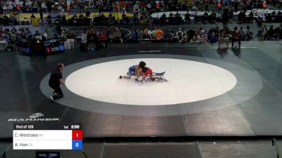 113 lbs Rnd Of 128 - Cody Westlake, MT vs Aiden Han, CA