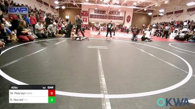 40 lbs Final - Waylon Pearson, Barnsdall Youth Wrestling vs Remi Norrell, F-5 Grappling