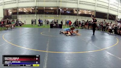 106 lbs Placement Matches (8 Team) - Payton Hinkle, Pennsylvania Red vs Grace Jawulski, Florida