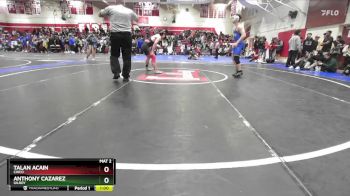 157 lbs 3rd Place Match - Talan Acain, Chico vs Anthony Cazarez, Gilroy