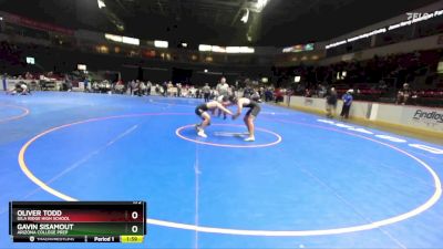 175 lbs Quarterfinal - Oliver Todd, Gila Ridge High School vs Gavin Sisamout, Arizona College Prep