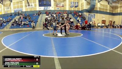 43 lbs Round 1 (8 Team) - Jayren Halferty, Garrett Wrestling Club vs John Penland, Jet Wrestling Club