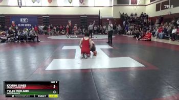 138 lbs Quarterfinal - Kaydin Jones, Union, LaPorte City vs Tyler Wieland, Independence