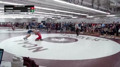 125 lbs Cons. Round 1 - Cj Davis, Central vs Dominic Chimeno, Iowa Lakes CC