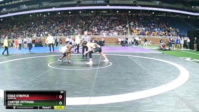 D3-190 lbs Champ. Round 1 - Cole O`Boyle, Alma HS vs Carter Pittman, New Haven HS