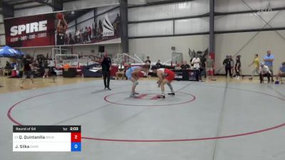 70 kg Round Of 64 - Q'veli Quintanilla, Brunson UVRTC vs Jacob Silka, Charleston Regional Training Center