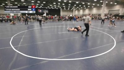 140 lbs Cons. Semis - Kylie Whitaker, Walla Walla Wrestling Club vs Zoe Delgado, Casa De Lucha Wrestling Club