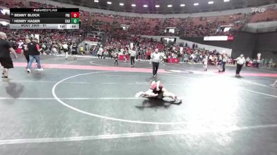 91 lbs Cons. Semi - Benny Block, Prescott vs Henry Hager, Cadott