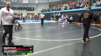 135 lbs Cons. Round 3 - Denver Miller, AGWSR vs Taylor Hoskins, Center Point-Urbana