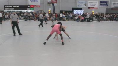 126 lbs Cons. Sub-quarters - Donovan Jenkins, Youth Impact Center vs Coby Fiser, Moen Wrestling Academy