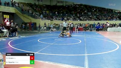 84 lbs Consi Of 32 #2 - Darrell Green, Putnam City vs Kamden Sparks, Tonkawa