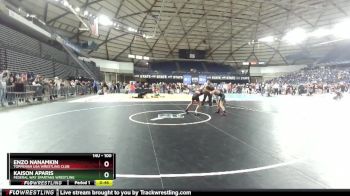 100 lbs Cons. Round 3 - Kaison Aparis, Federal Way Spartans Wrestling vs Enzo Nanamkin, Toppenish USA Wrestling Club