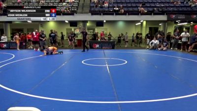 86 lbs Quarters - Bryson Wilkinson, SCN Youth Wrestling Club vs John Weinlein, Wave Wrestling Club
