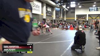 106 lbs Round 3 (16 Team) - Mara Vanderpool, Nebraska Wrestling Academy vs Andie Romero, Sisters On The Mat