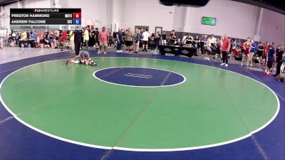 144 lbs Cons. Round 2 - Preston Hammond, Midwest Regional Training Center vs Andrew Falcone, Seasons Freestyle Club