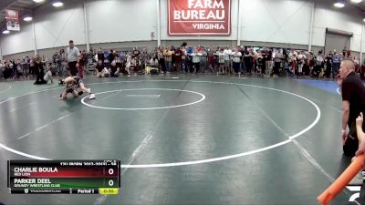 58 lbs Champ. Round 1 - Parker Deel, Grundy Wrestling Club vs Charlie Boula, Red Lion