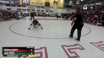 150 lbs 1st Place Match - Vaughn Strobel, Casteel High School vs Chris Frost, Marana High School