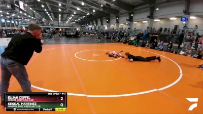 44 lbs Semifinal - Kendal Martinez, Maverick Elite Wrestling Club vs Elijah Coffel, NB Elite Wrestling Club