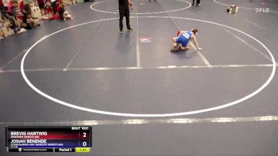 Round 1 - Brevig Hartwig, Kingdom Wrestling vs Josiah Benende, Coon Rapids Mat Bandits Wrestling Club