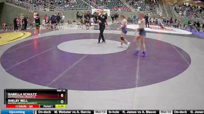 101-109 lbs Round 3 - Shelby Bell, Eastern Oregon University vs Isabella Schultz, Southwestern Oregon CC