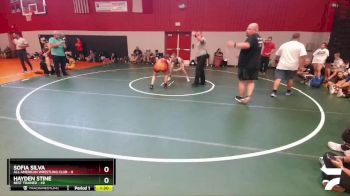 145 lbs Round 3 (8 Team) - Hayden Stine, Best Trained vs Sofia Silva, All American Wrestling Club