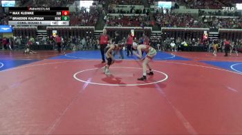 116 lbs Cons. Round 5 - Braeden Kaufman, Helena Wrestling Club vs Max Kleinke, Sidney Wrestling Club