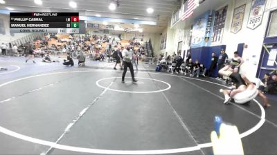 165 lbs Cons. Round 1 - Manuel Hernandez, Shadow Hills vs Phillip Cabral, La Mirada