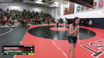 100 lbs Cons. Round 1 - Cassandra Linhardt, Mullen vs Grace Rodriquez, Columbine