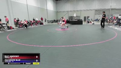 145 lbs Placement Matches (8 Team) - Elly Janovsky, Indiana vs Mackenzie Blue, Texas Red