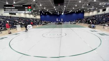 100 lbs Champ. Round 1 - Maliha Baig, Falls Church vs Sydney Branch, Prince George