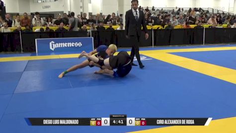 Ciro Alexander De Rosa vs Diego Luis Maldonado 2025 World IBJJF Jiu-Jitsu No-Gi Championship